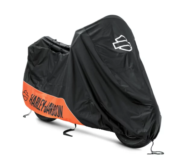 Harley-Davidson säilytyspeite musta/oranssi CVR, W/LOGO, VRSC, DYNA, S