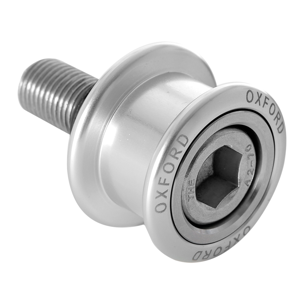 Oxford Premium Spinners M8 moottoripyörätelineen puolat (1.0 thread) hopea
