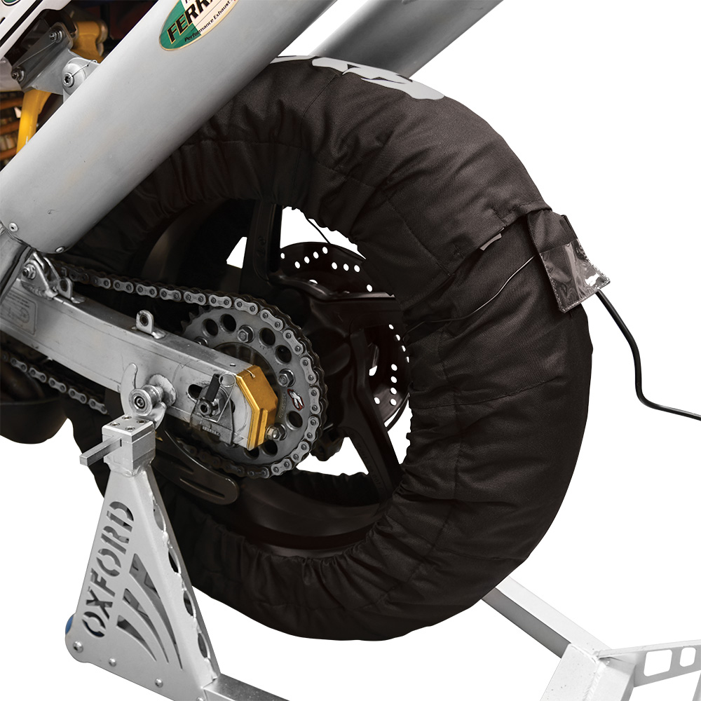 Oxford Tyre Warmers Renkaiden lämmittimet, LCD, EU 2 PIN PLUG (pari)