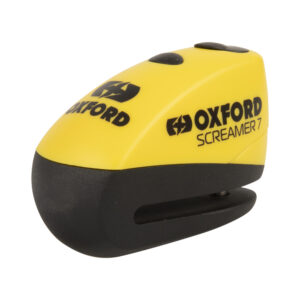 Oxford Screamer7 Jarrulevylukko hälyttimellä, keltainen/musta