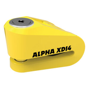 Oxford Alpha XD14 jarrulevylukko (14mm pin) Keltainen