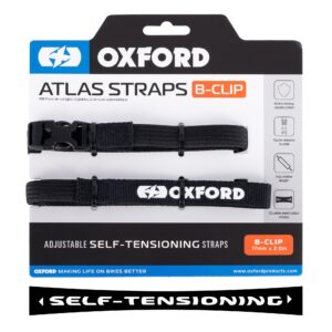 Oxford Atlas B-Clip 17mm x 2.0M musta (pari)