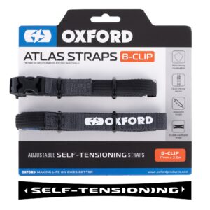 Oxford Atlas B-Clip 26mm x 1.2M Harmaa (pari)