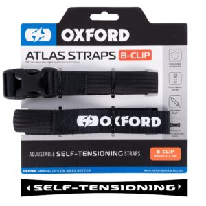 Oxford Atlas B-Clip 26mm x 2.0M musta (pari)