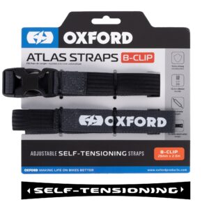 Oxford Atlas B-Clip 26mm x 2.0M Harmaa (pari)
