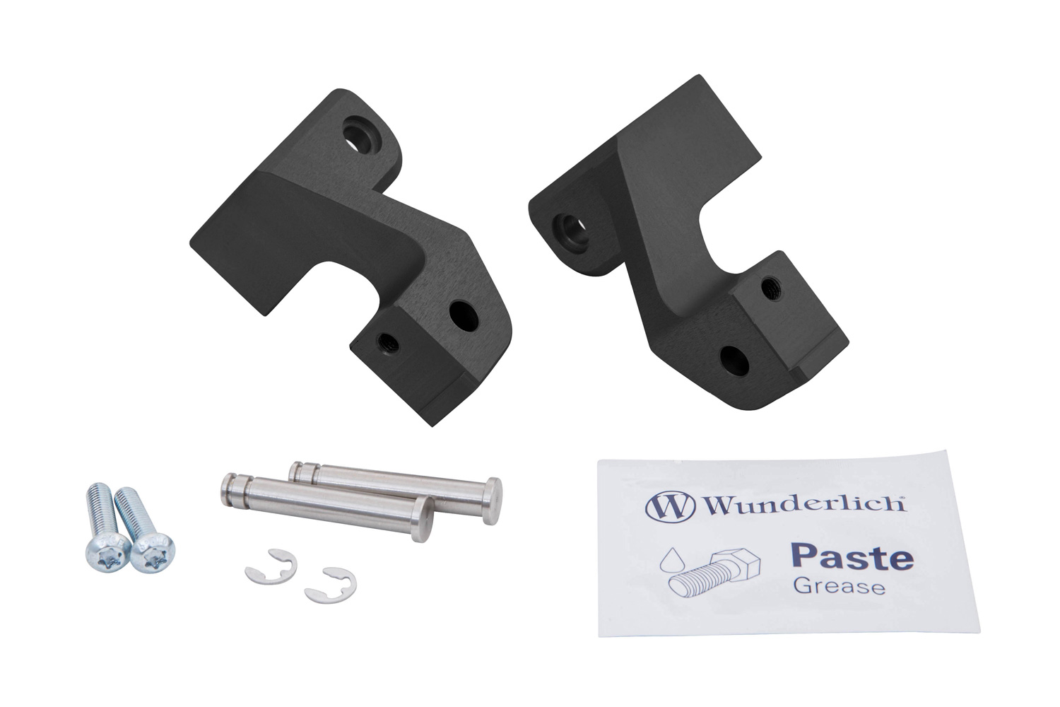 Wunderlich passenger footrest lowering kit R 1300 GS (Adventure) - black (45mm)