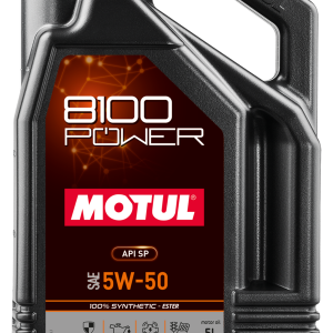Motul 8100 Power 5W-50 täyssynteettinen moottoriöljy 5 litraa