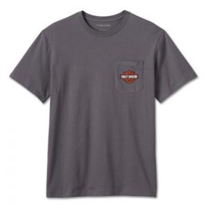 HD Men's Bar & Shield pocket t-paita