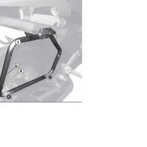 Kappa Putkiteline Monokey sivulaukuille Honda NC 700 S/X 2012-13, NC 750 S/X 2014-15