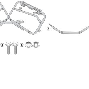 Kappa Putkiteline MONOKEY® CAM-SIDE sivulaukuille Honda NC 750 S/X 2016-20