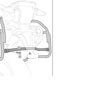 Kappa Putkiteline MONOKEY® CAM-SIDE sivulaukuille TRIUMPH Tiger 800/ 800 XC/ 800 XR 2011-17