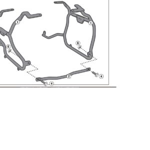 Kappa Putkiteline K33 MONOKEY sivulaukuille SUZUKI DL 650 V-Strom 2011-16