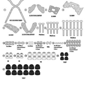Kappa Takalaukun teline Suzuki GSX-8S/ 8R 2023-26