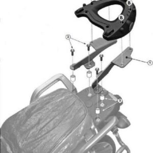 Kappa Takalaukun teline Monokey laukulle Yamaha XT1200 Z, ZE SUPER TENERE (2010-2020)
