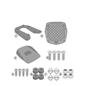 Kappa Takalaukun teline Monokey laukulle Kawasaki KLR 650 2023-24/ KLR 650 S 2023-25