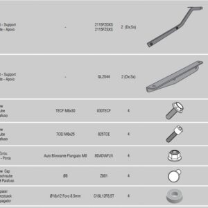 Kappa Takalaukun teline Yamaha MT-09 850 2013-16, XSR 900 2016-21