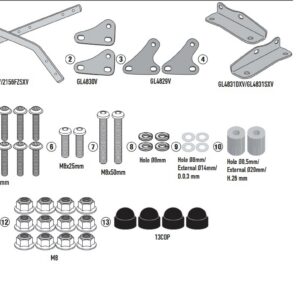 Kappa Takalaukun teline Yamaha MT-09/ MT-09 SP 2021-22