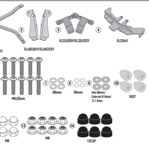 Kappa Takalaukun teline Suzuki GSX S 1000 2021-26