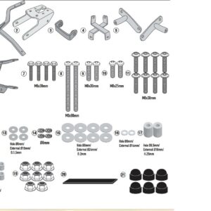 Kappa Takalaukun teline Kawasaki Ninja 1000 SX 2020-24, Ninja 1100 SX 2025-26