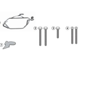 Kappa Putkiteline pehmeille sivulaukuille BMW F 800GT 2013-19, F 800R 2009-19