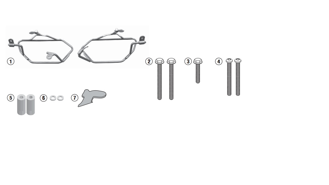 Kappa Putkiteline pehmeille sivulaukuille BMW F 800GT 2013-19, F 800R 2009-19