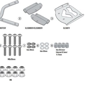 Kappa Takalaukun teline Monolock laukulle ROYAL ENFIELD Classic 350 2022-26