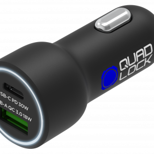 Quad Lock® 48W Dual Car Charger - USB-C PD + USB-A QC3.0