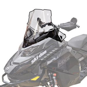 Powermadd Tuulilasi, Ski-Doo Gen5 Keskikorkea 19", Kirkas/Mustalla grafiikalla
