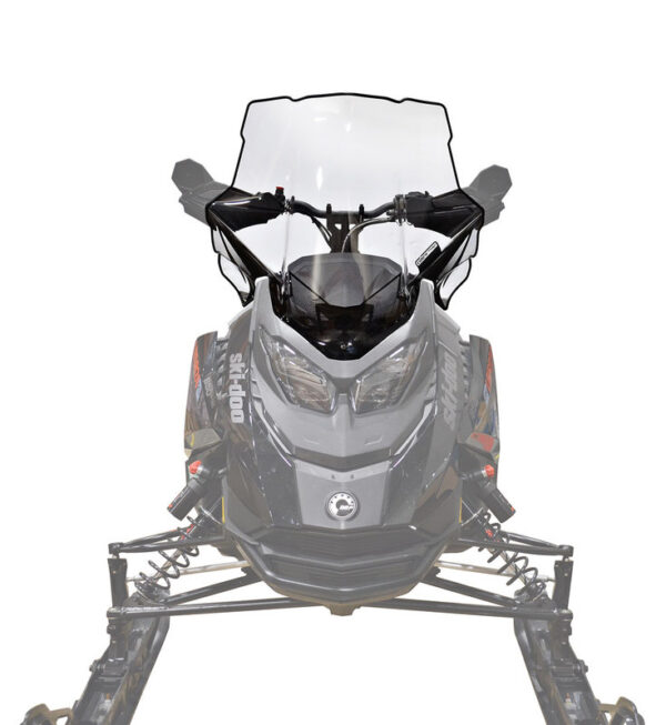 Powermadd Tuulilasi, Ski-Doo Gen5 Korkea 21", Kirkas/Mustalla grafiikalla - Image 2