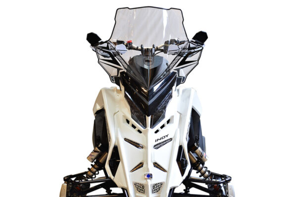 Powermadd Tuulilasi Polaris Matryx, Korkea 20" Kirkas/Mustalla grafiikalla