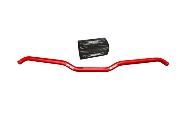 RSI Ohjaustanko Hustler Alu Full 22mm 13degree Hooked 1"rise - Punainen