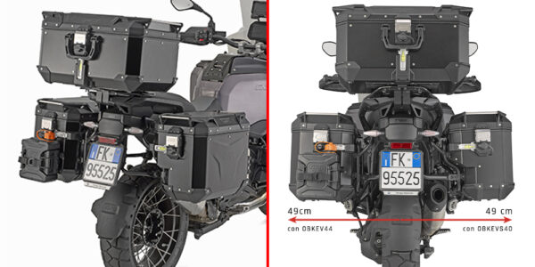 Kappa MONOKEY CAM-Side Contour Sivulaukkuteline BMW R1300GSA (alumiinilaukut)
