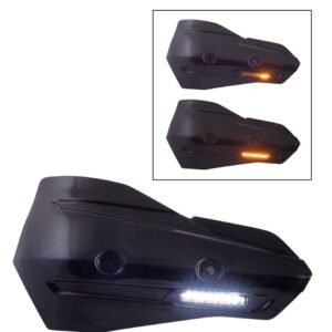 T4Tune KÄSISUOJAT LED-valoilla ja vilkuilla yleismalli, mustat