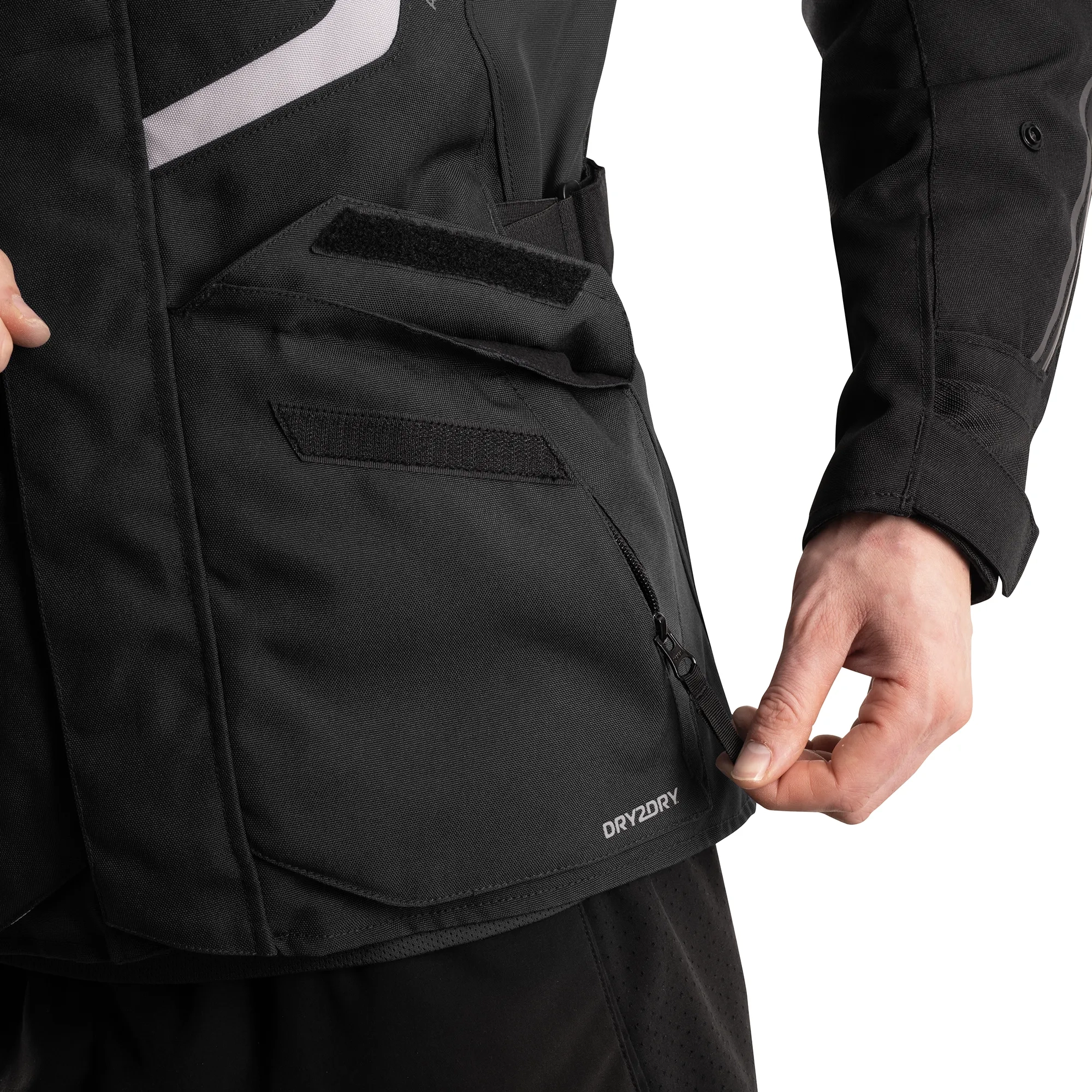 Oxford Montreal 5.0 Dry2Dry ajotakki, Stealth Black - Image 6