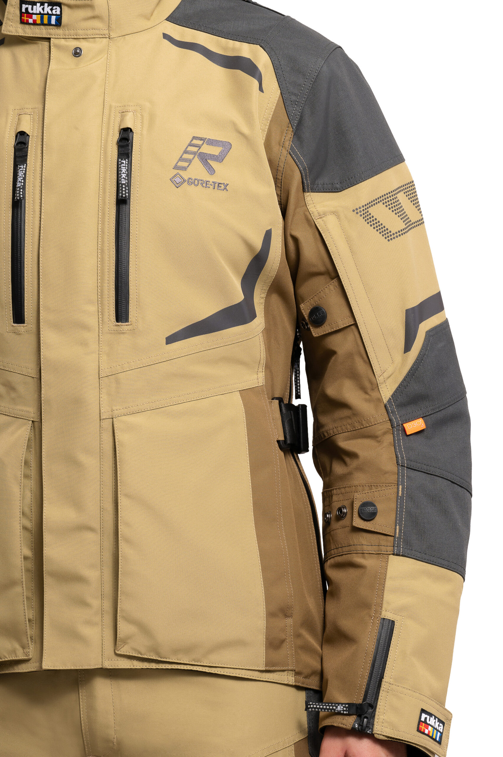 Rukka Ventu-R ajotakki, khaki - Image 4