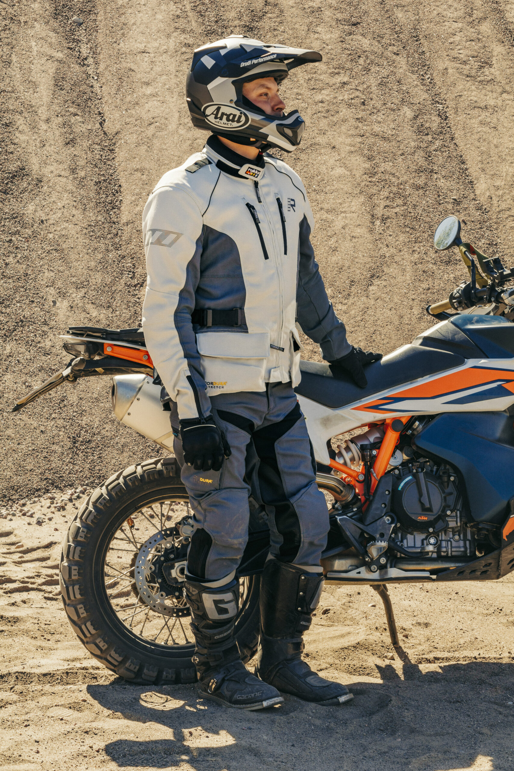 Rukka Airtacama ajotakki, vaaleanharmaa - Image 4