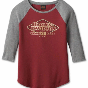 HD Women´s anniversary Speedbird knit top grey/red