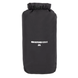 Oxford NOMAD 2l Dry Bag, musta - kevyt vedenpitävä sisäpussi (rullasuljenta)