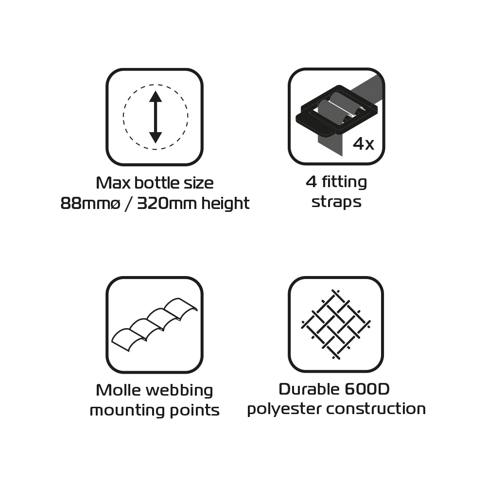 Oxford NOMAD Bottlestash - säädettävä pulloteline - Image 3