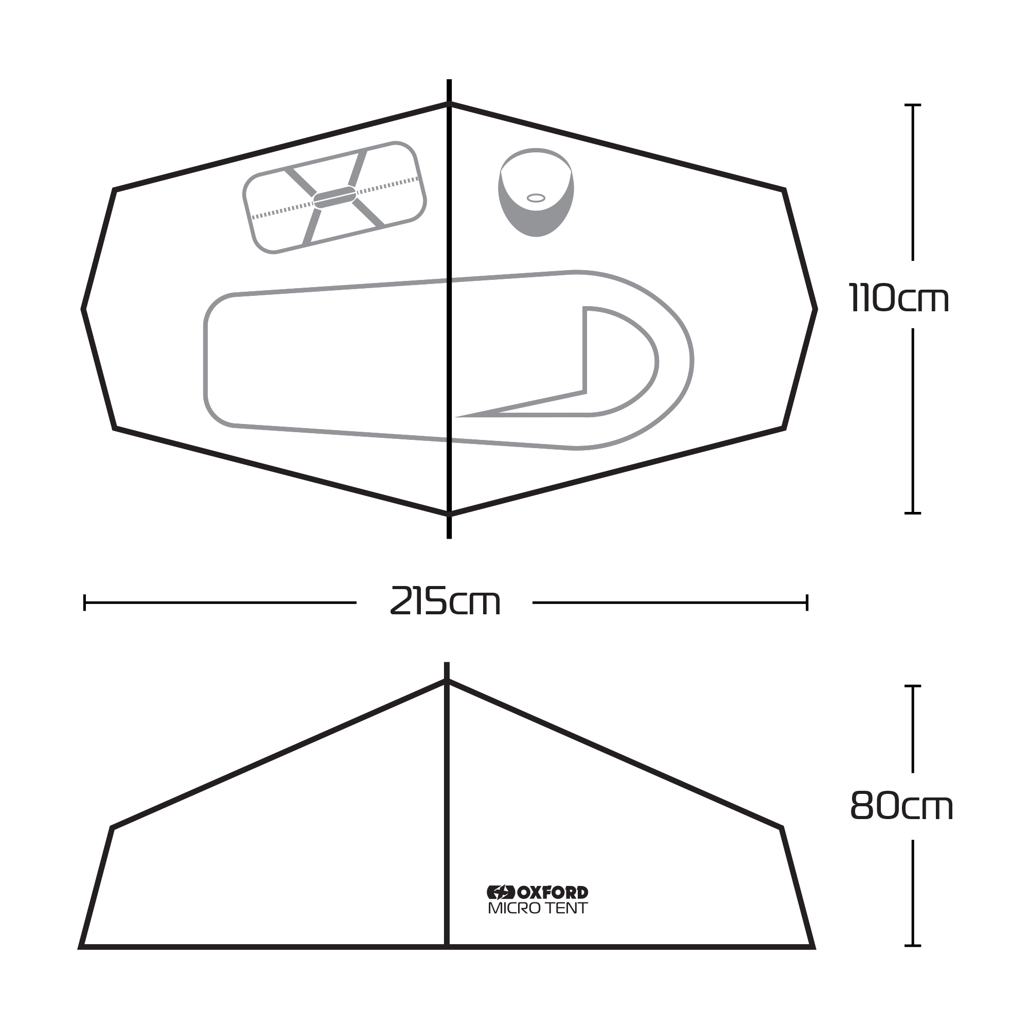 Oxford Micro Tent - superkompakti seikkailuteltta (1 ajaja + varusteet) - Image 6
