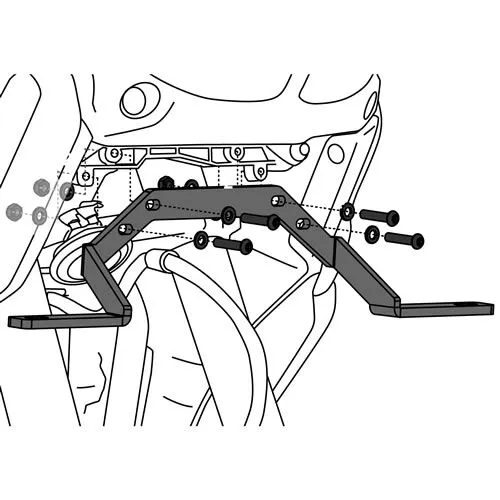 DRIVING LIGHT MOUNT YAM SUP TENERE XT1200Z 11-21 - Image 2