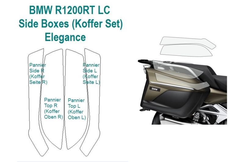 Pannier protection foil »PremiumShield« - for standard suitcases - clear R 1200 RT LC (2014-) R1250 RT