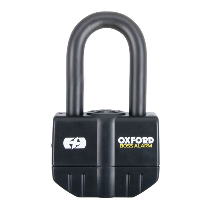 Oxford Boss Alarm lukko hälyttimellä, musta, 16mm