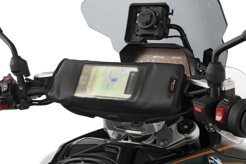 Wunderlich Handlebar bag BARBAG MEDIA waterproof - black