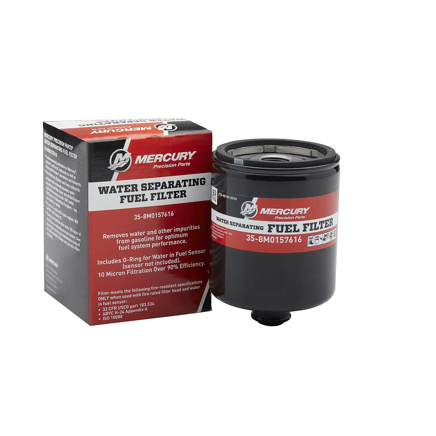 Mercury Water Separating Fuel Filter for Select L6 and 5.7L V10 300-425hp Verado Outboards