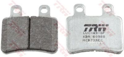 TRW Jarrupalat Eco eteen/taakse Derbi GP1 125 Racing 2007-2009 ym. (MCB735EC)