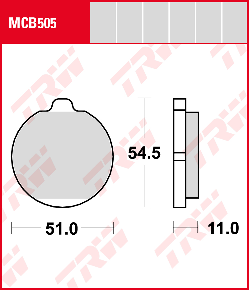 TRW Jarrupalat Allround eteen Kawasaki Z 1300 1979-1983 ym. (MCB505) - Image 2