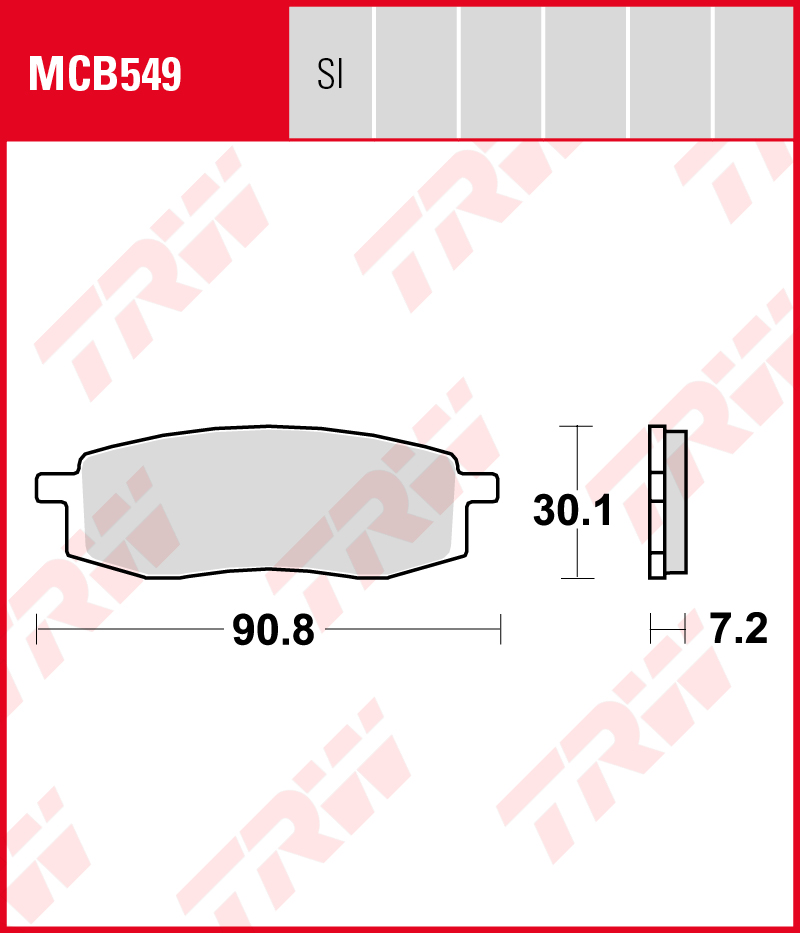 TRW Jarrupalat Allround eteen Yamaha YZ 125 1987 ym. (MCB549) - Image 2