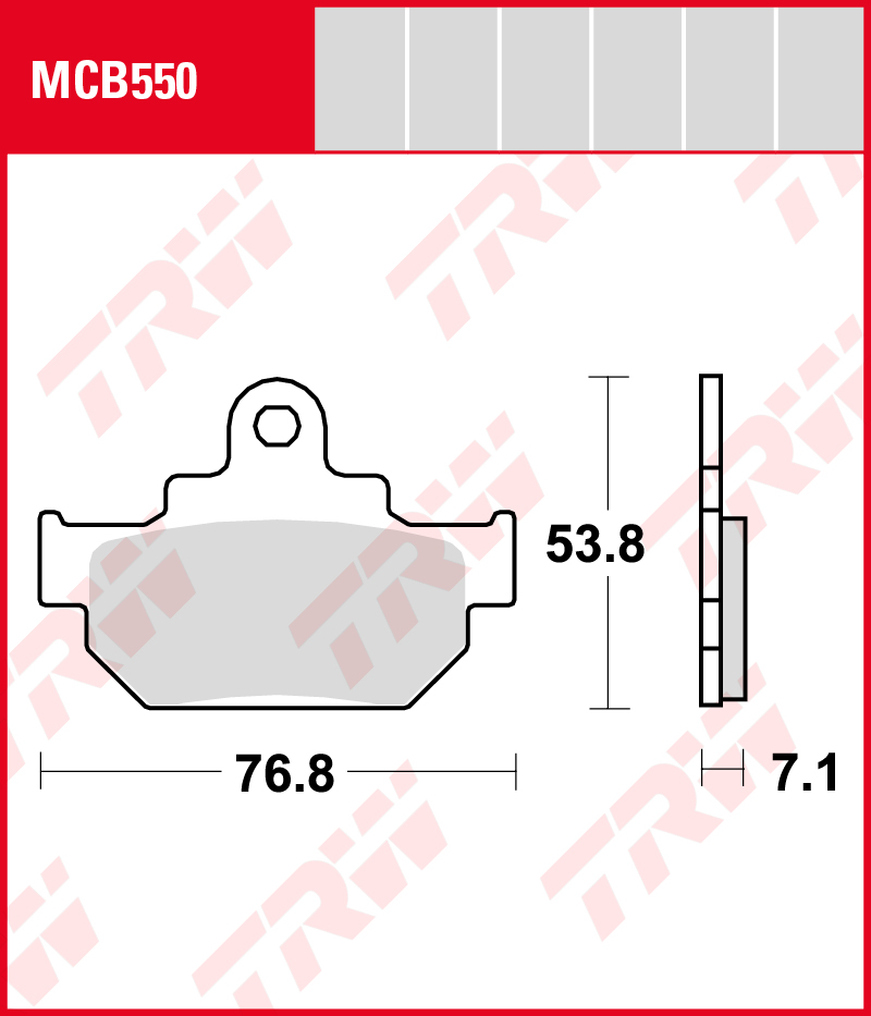 TRW Jarrupalat Allround eteen/taakse Maico Alle Modelle 1986-ym. (MCB550) - Image 2