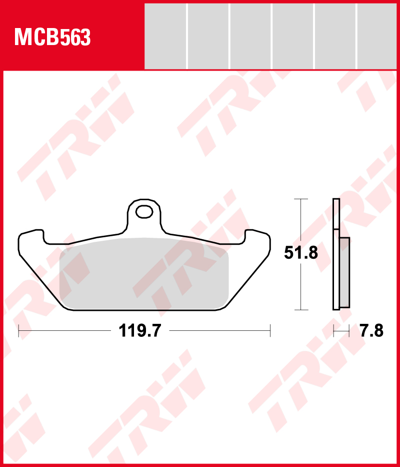 TRW Jarrupalat Allround eteen/taakse Cagiva 650 Elefant 1986-ym. (MCB563) - Image 2
